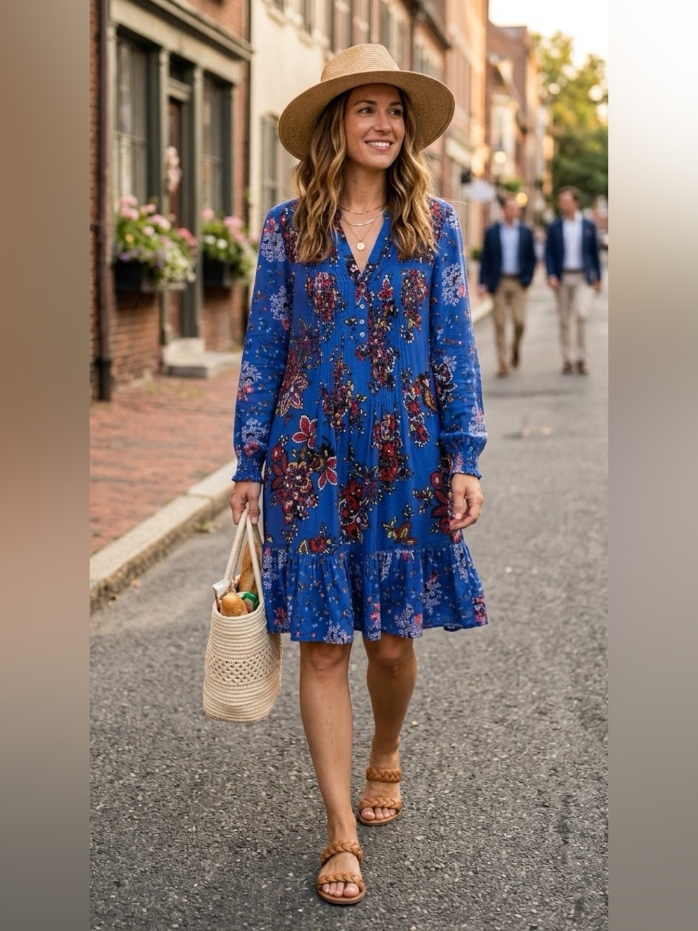 Anthropologie “Diana” Pintucked Tunic Dress